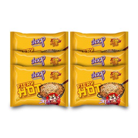 Shoop Korean Noodles Cheese 6 Packets x 140g