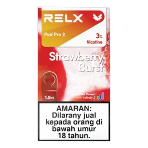 Buy Relx Pod Pro Strawberry Burst 3% Nicotine (Imported) - Pandamart