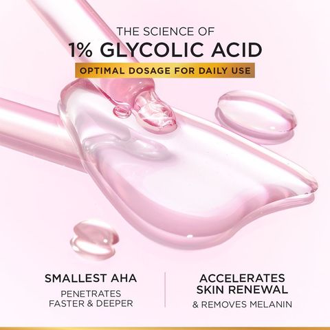 L'Oreal Paris Glycolic Bright Instant Glowing Serum 30ml - Anti-Dark, Spot Brightening Face Serum
