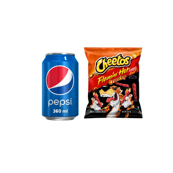 بيبسى مشروب غازي 360مل & شيتوس الحارة المقرمشة  226.8غ