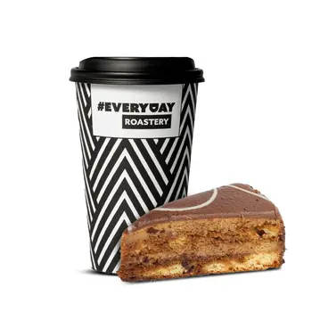 Americano (Regular Size) + Chocolate Coffee Cake