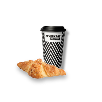 Latte (Regular Size) + Almond Croissant