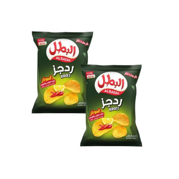 Al Batal Ridges Chili Lemon 155g 2Pieces