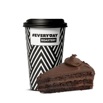 Americano (Regular Size) + Chocolate Fudge Cake