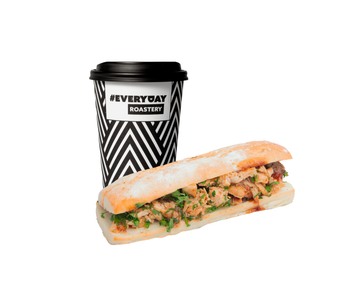 Americano (Regular Size) + BBQ Chicken Sandwich