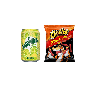 ميرندا حمضيات علبة 360مل & شيتوس الحارة المقرمشة  226.8غ