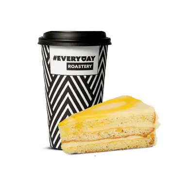 Americano (Regular Size) + Lemon Mousse Cake