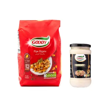 Goody Pipe Rigate 450g & goody Alfredo Pasta Sauce 411g