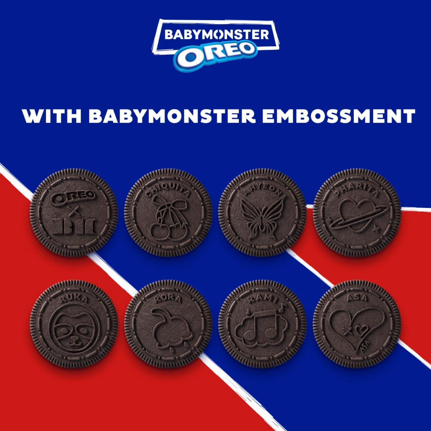 Oreo BABYMONSTER Strawberry Multipack Biscuits 248.4g
