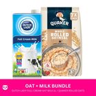 [Oat + Milk Bundle] Dutch Lady Full Cream UHT Milk 1L + Quaker Whole Rolled Oats 5-minute Oatmeal 800g