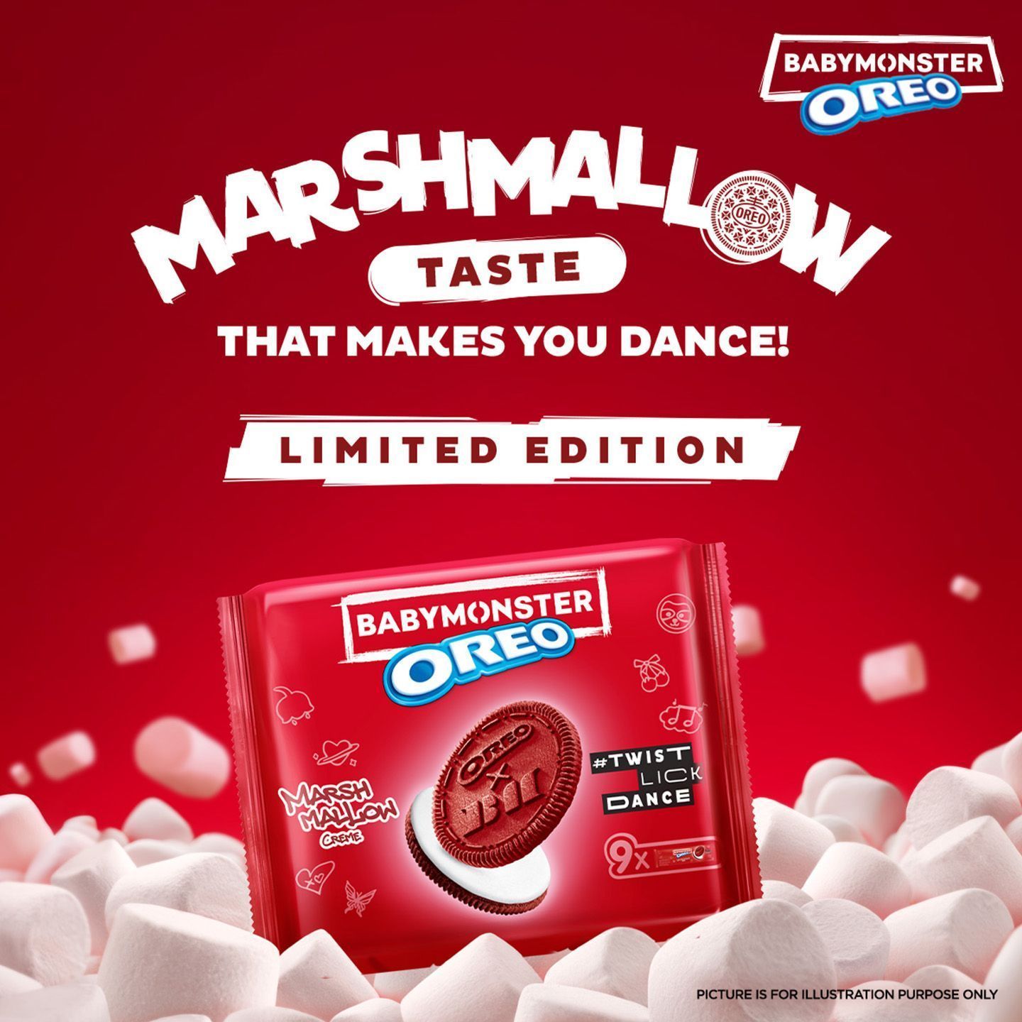 Order Oreo BABYMONSTER Marshmallow Multipack Biscuits