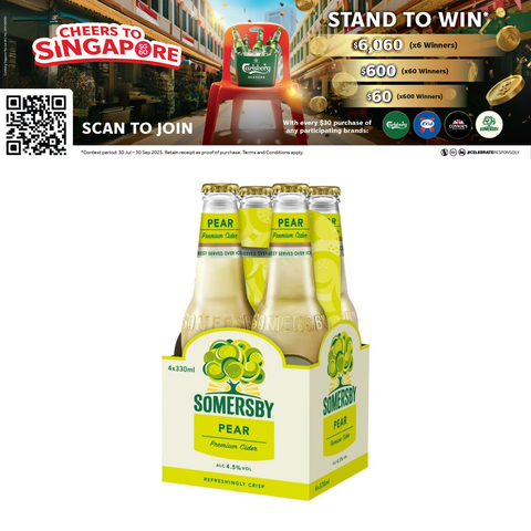 Somersby Pear Cider Bottle 4s x 330ml