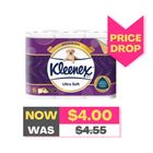 Kleenex 3Ply Ultra Soft Toilet Tissue 6 Rolls x 160s