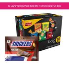 Frito Lay Variety Chips Bold Cube 24s x Snickers Fun Size Chocolate Bar 240g