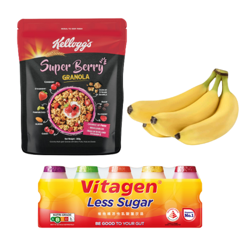 Berry Granola, Vitagen & Banana Bundle