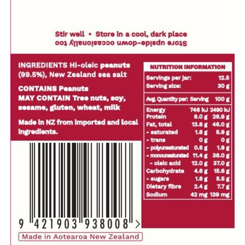 Fix & Fogg Super Crunchy Peanut Butter 375g