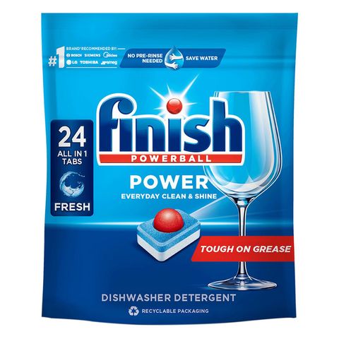 Finish All In One Max Super Charged PowerBall Dishwasher Tablets 24s