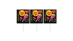 3'lü Chupa Chups 3D Skull Lolipop Çilek & Misket Limonu Aromalı 15 g Paketi