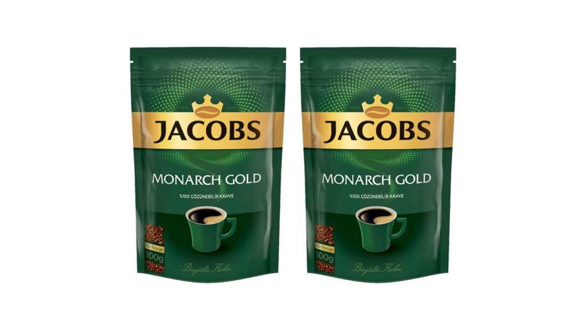 2'li Jacobs Monarch Gold Kahve 100 g Paketi 
