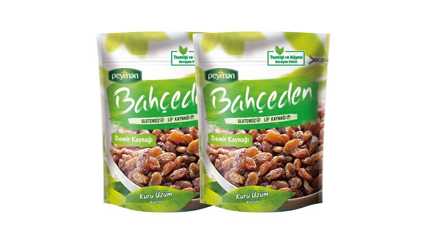 2 x Peyman Bahçeden Raisins 200 g Bundle
