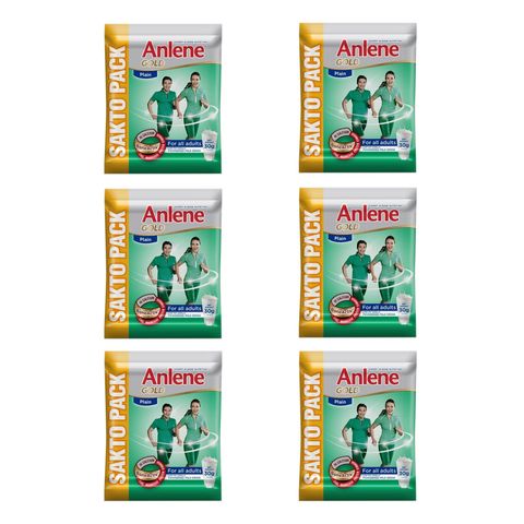 Anlene Milk Gold Movemax Plain Sachet 6 x 30g 