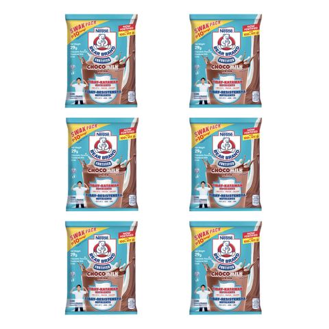 Bear Brand Choco Milk Drink Swak 6 x 29g