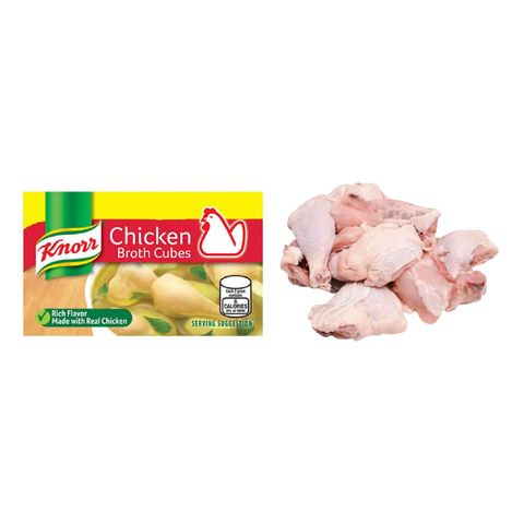 Chicken Cuts for Soup 1kg and Knorr Chicken Cube 60g
