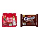 Cream-O Choco Cream Chocolate Sandwich Cookies 10 x 30g + C2 Apple Green Tea Solo Pack 6 x 230ml