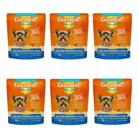 Goodest Dog Grilled Chicken & Liver with Gravy 6 x 80g 