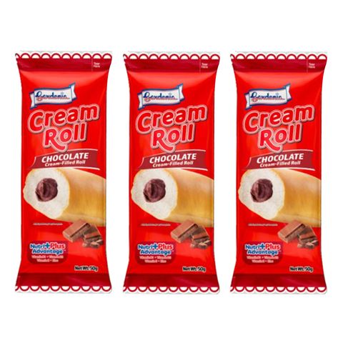 Gardenia Cream Roll Chocolate 3 x 50g