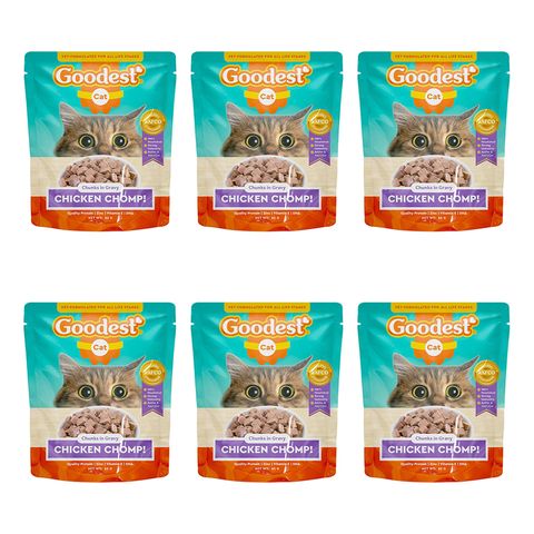 Goodest Cat Chicken Chomp Packet 6 x 85g