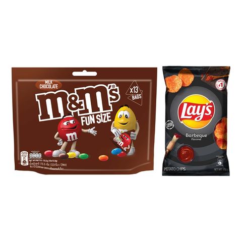 M&M's Milk Funsize 175.5g + Lay's BBQ 170g