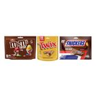 M&Ms Milk Funsize 175.5g + Twix Funsize 159.5g + Snickers Funsize 240g