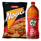 Nova Sweet Chili Flavor 78g + C2 Apple Green Tea 1L