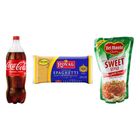 Royal Premium Spaghetti 900g + Del Monte Spaghetti Sauce Sweet 1kg + Coke Regular Bottle 1.5L