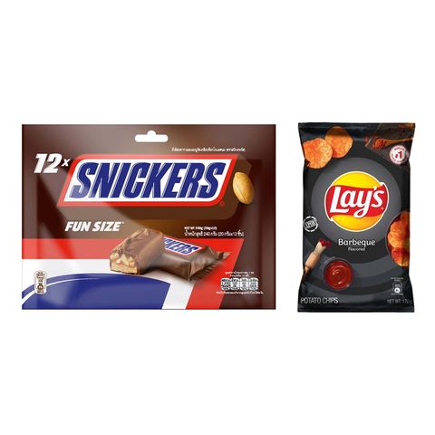 Snickers Classic Funsize 240g + Lay's BBQ 170g