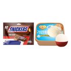 Snickers Classic Funsize 240g + Selecta Super Thick Vanilla 1.3L