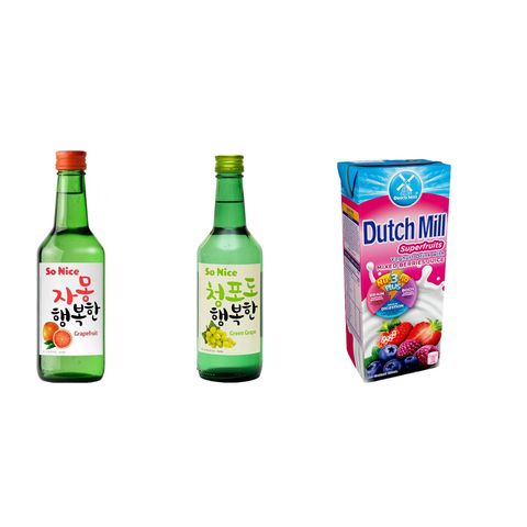 Bundle: So Nice Soju 2 x 360ml + Dutch Mill Superfruits 180ml