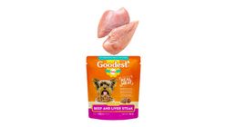 brightfarms Chicken Breast Fillet Skinless 1kg + Goodest Dog Braised Beef with Veggies Wet Dog Food Pouch 80g