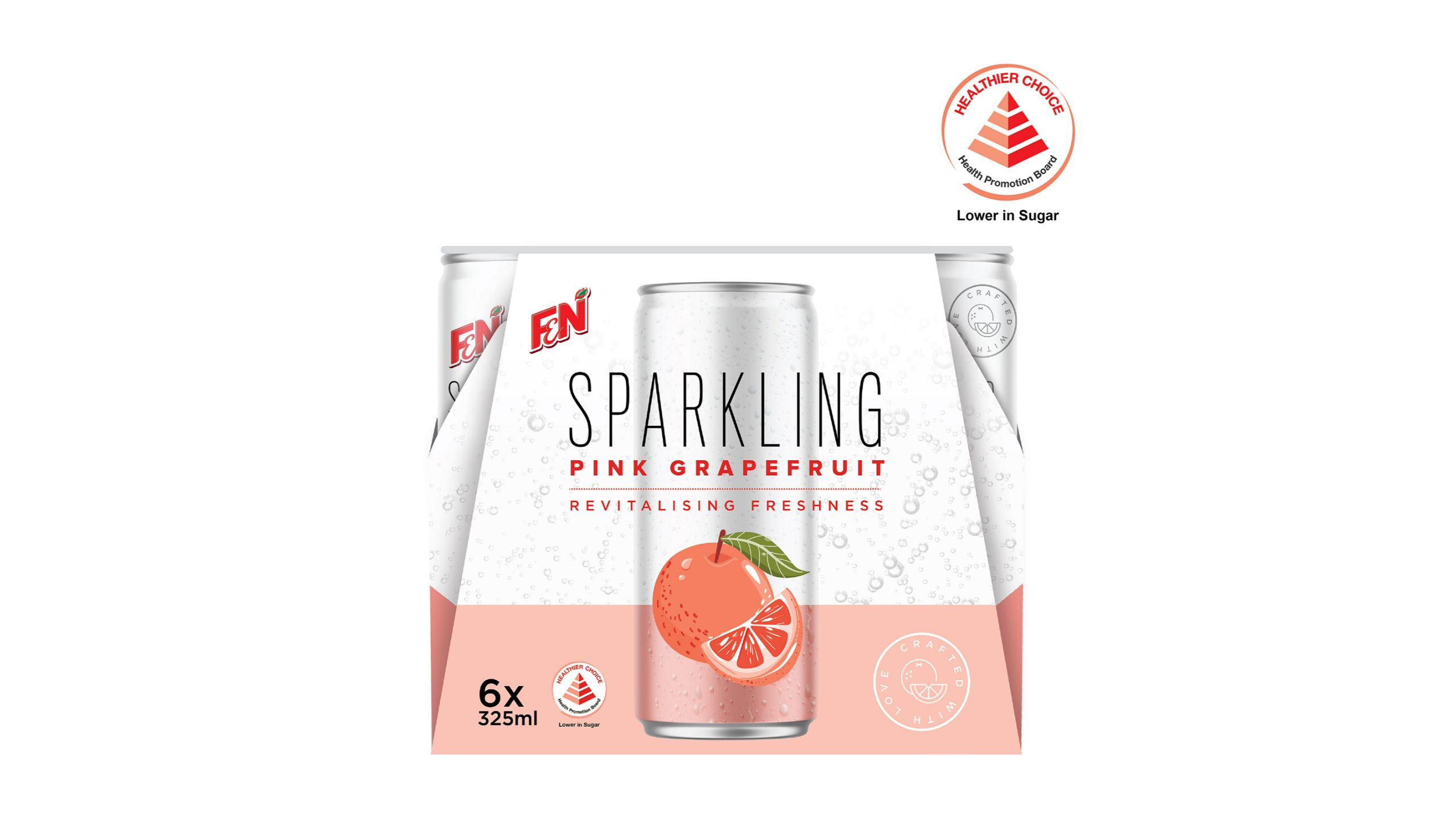 F&N Sparkling Pink Grapefruit 325Ml X 6 delivery near you in Singapore
