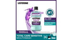 Listerine Non Alcohol Mouthwash - Total Care Sensitive 1L