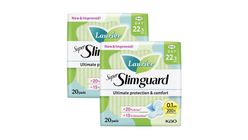 Laurier Super Slimguard 22.5cm 2 Packs x 20pcs