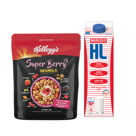 Berry Granola & Fresh Milk bundle