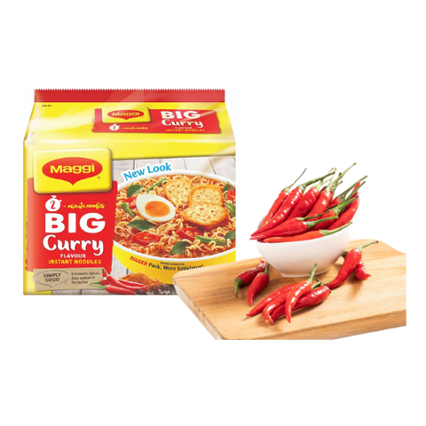 [Easy Meals] Maggi Big Curry + Chili