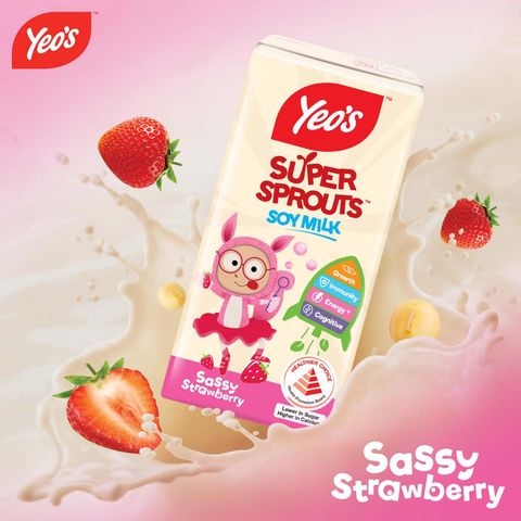 Yeo’s Super Sprouts Soy Milk Strawberry 6 x 200ml delivery near you in ...