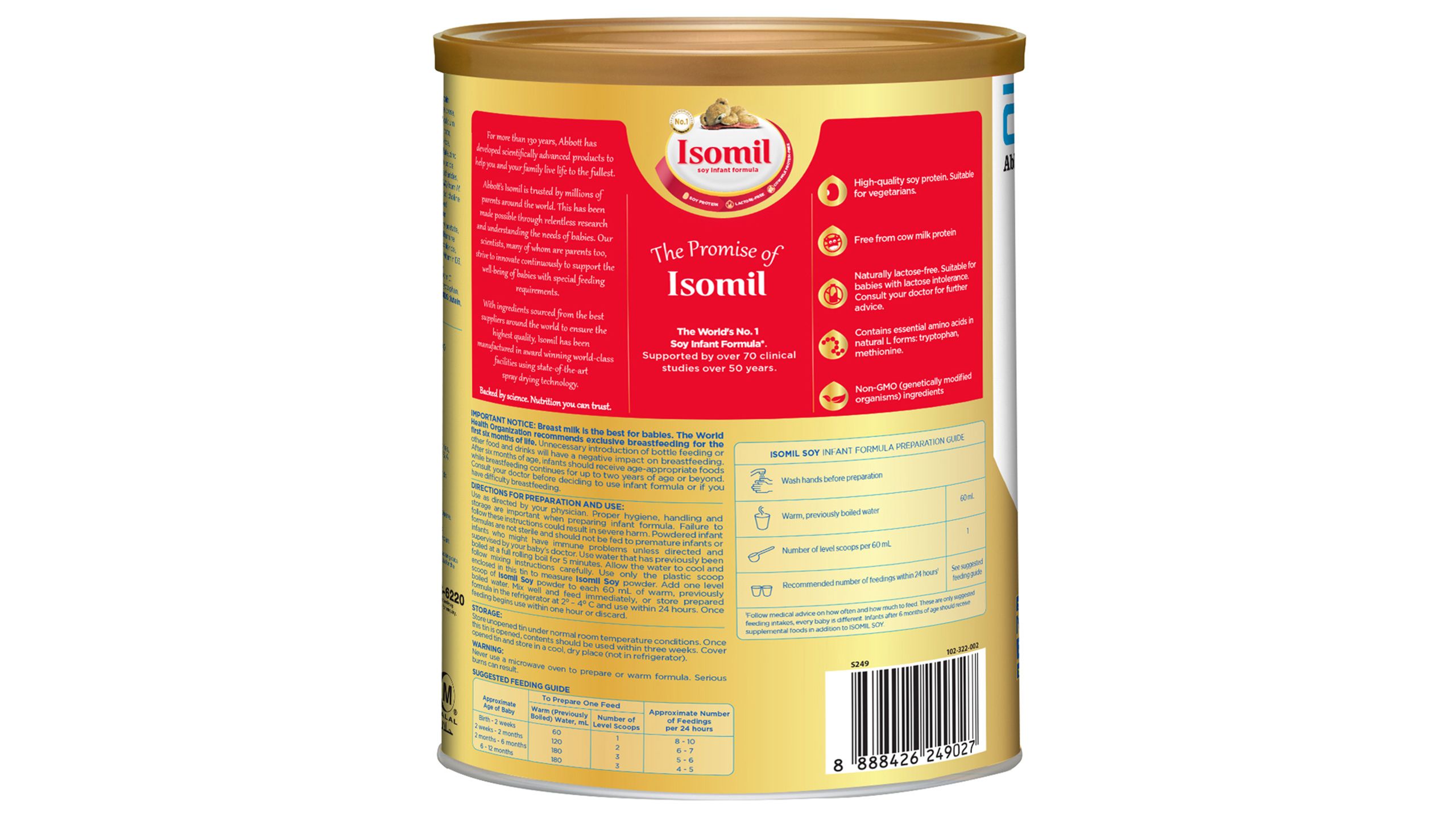 Isomil best sale soy milk