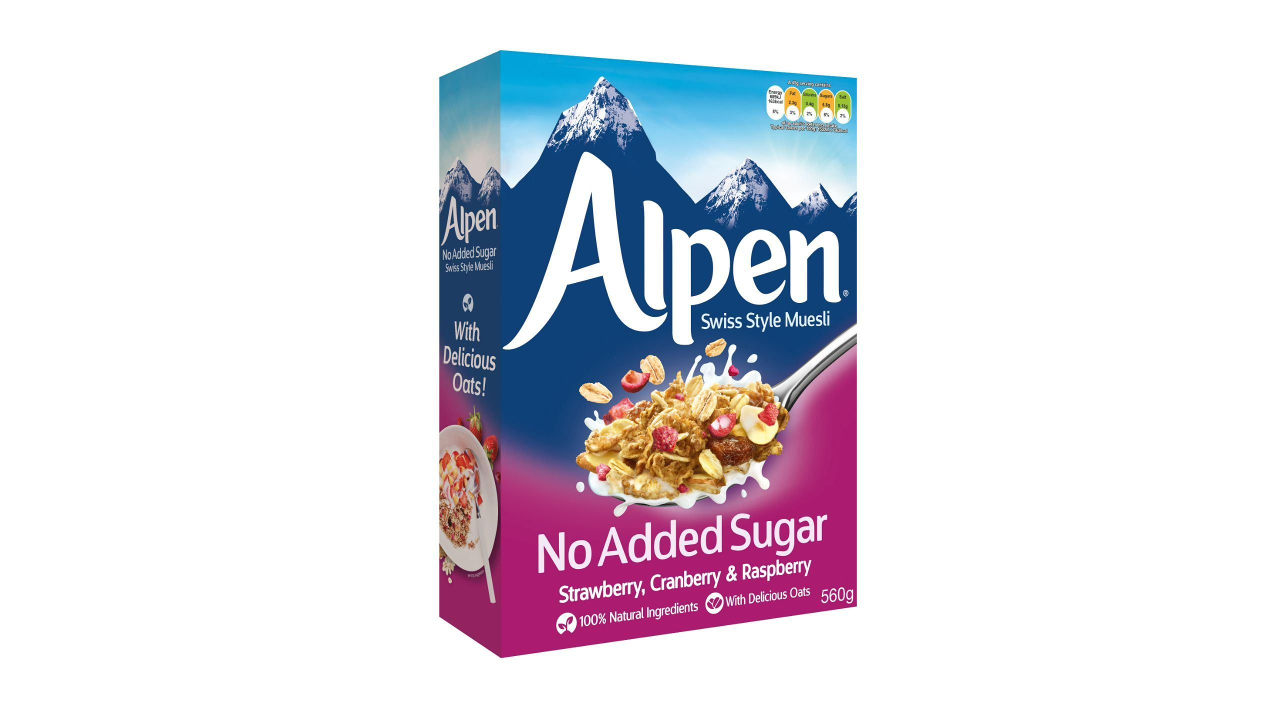 Buy Alpen No Added Sugar Strawberry Museli 560g from pandamart