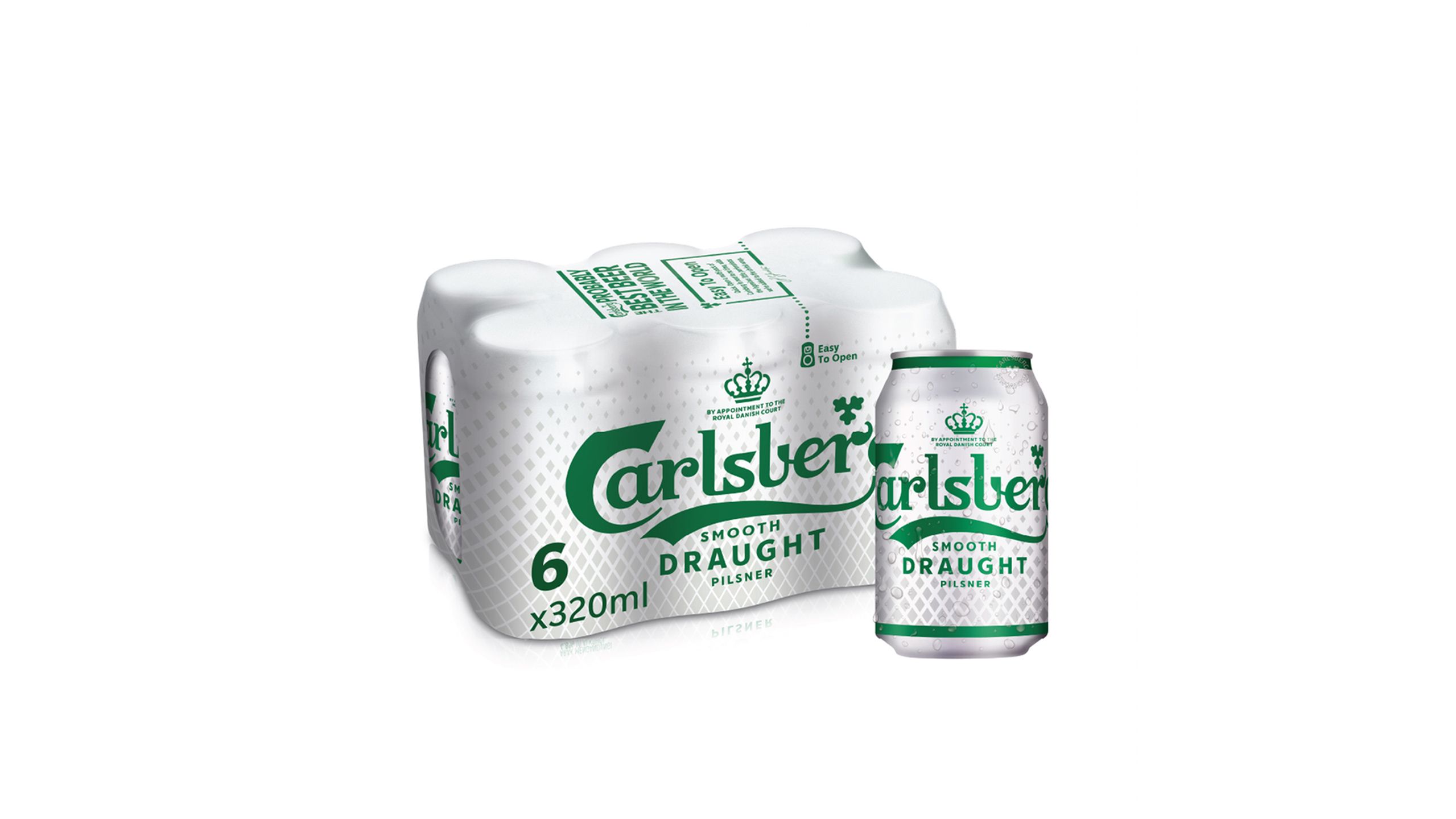 Carlsberg Smooth Draught Beer Can 6s x 320ml delivery near you in