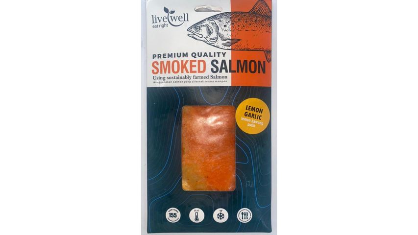 Livewell Smoked Salmon Lemon Garlic 75g delivery near you in Singapore ...