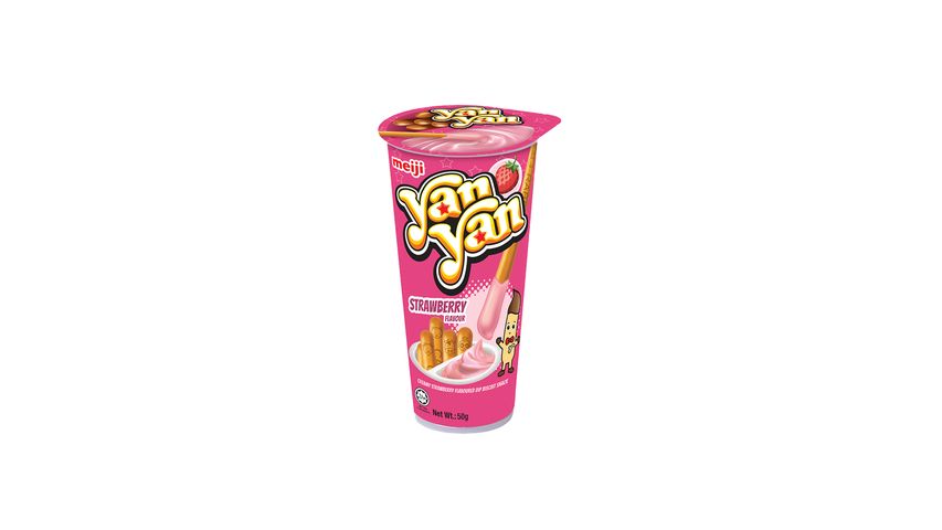 Yan Yan Strawberry Cream Snack, Yan Yan, Pantry